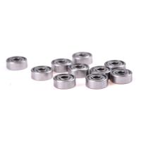 Juego De 10 Rodamientos De Bolas Miniatura Profunda Y Emplumados De Metal 606ZZ 6x17x6 Mm Para Piezas De Herramientas - details 1