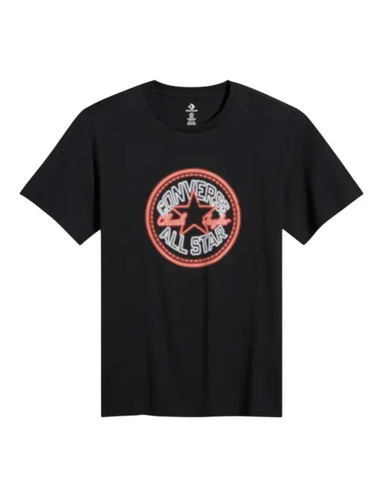 Camiseta Converse Neon Sign All Star Hombre Negra - 1