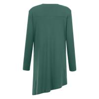 Vestido De Mujer Casual Otoño Elegante Con Botones Color Sólido Largo Manga Vestido De Fiesta Polyester Cuello O Antiguo - details 17