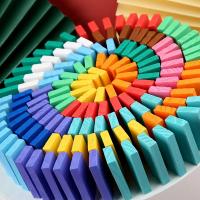 Dominoes De Madera Arcoíris Juegos De Construcción Bloques Montessori Juguetes Educativos Para Niños Edad Recomendada 4-12 Años - details 0