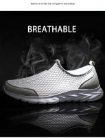 Zapatos De Vulcanización Para Hombre Zapatillas Transpirables Casual Antideslizantes Ligeros Tenis Masculino Slip-On Mesh - details 7