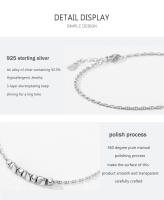 Zenyth-s925 a través del Cuerpo de Plata esterlina Diseño Geométrico pulsera Femenina Europa y los Estados Unidos Nicho de Diseño Transfronterizo de moda pulsera de Cadena ajustable - details 3
