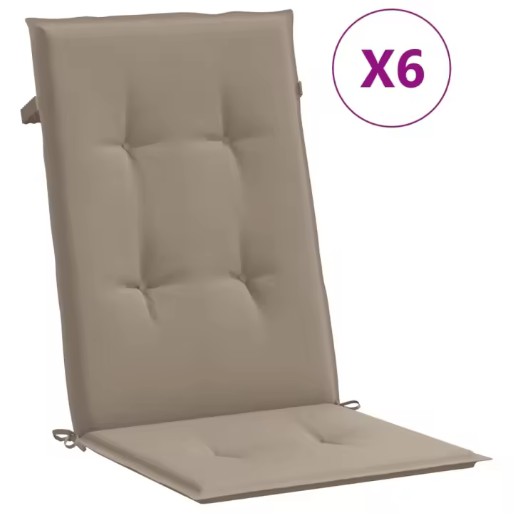 Silla de Jardín paño alto 6 UDS 120x50x3cm - 1