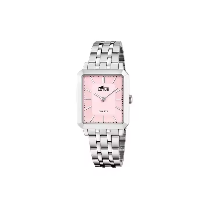 Reloj Lotus Mujer 18980/3 Square Series - Acero Inoxidable, Rectangular, Rosa - 1