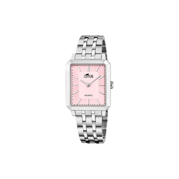 Reloj Lotus Mujer 18980/3 Square Series - Acero Inoxidable, Rectangular, Rosa - 1