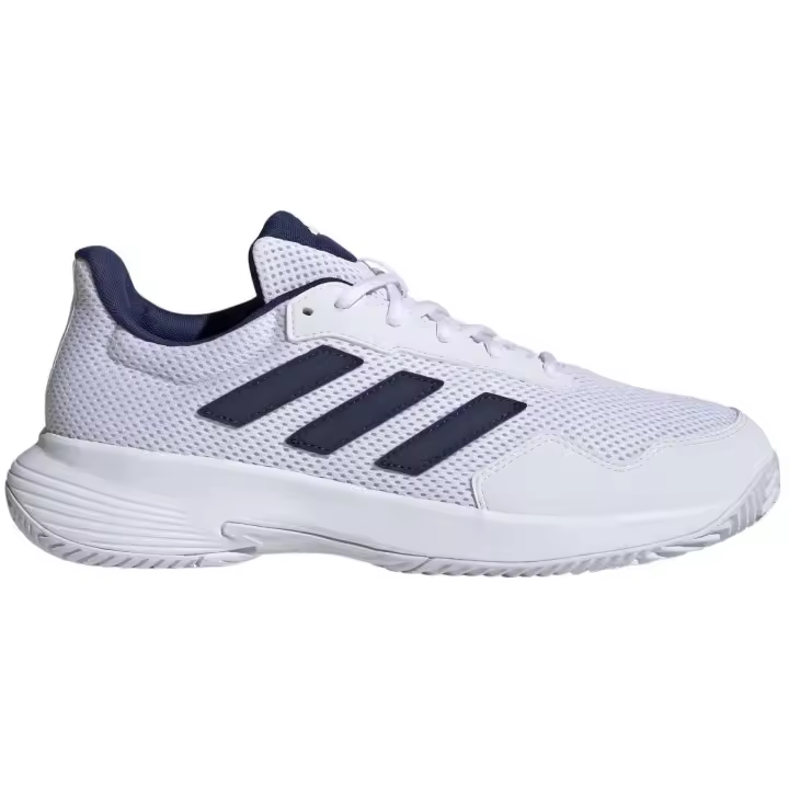 Zapatillas Adidas Unisex Blanco y Dark Blue - Nueva Temporada - GameSpec 2 - Ajuste Regular - Cómodas y Transpirables - Malla Perforada - Suela de Goma EVA - Horma Clásica - Tenis, Pádel, Running, Gimnasio - 1