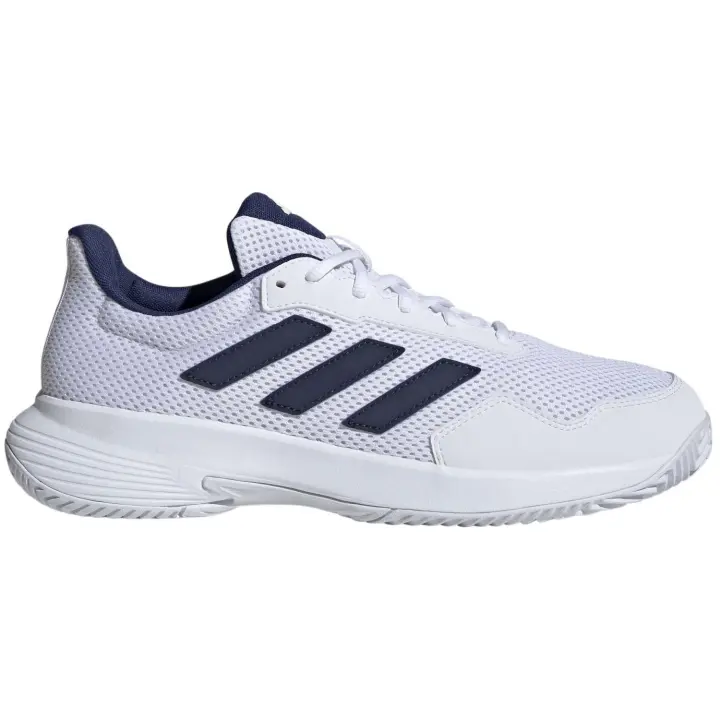 Zapatillas Adidas Unisex Blanco y Dark Blue - Nueva Temporada - GameSpec 2 - Ajuste Regular - Cómodas y Transpirables - Malla Perforada - Suela de Goma EVA - Horma Clásica - Tenis, Pádel, Running, Gimnasio - 1