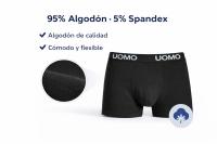 Pack 12 Boxers Hombre UOMO – Calzoncillos para Hombre de Algodón – Ropa Interior Hombre Tallas M a 3XL - details 2