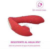 Vibrador Para Mujeres Con Estimulación De Los Puntos G Y Líbido 10 Modos Masajeador De Clítoris Dildo Ajustable De Silicona - details 5