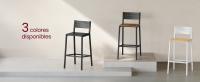 VASAGLE Taburete de Bar, Juego de 2, Taburetes Altos de Cocina, para Cocina, Comedor, Oficina, Estilo Industrial, Marrón Rústico y Negro/Beige Roble y Blanco/Gris Antracita y Negro - details 2