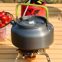 Kettle De Camping Portátil Exterior Antideslizante De Aluminio Ligero Con Manija Antisalpicaduras Para Picnic Y Cocina - details 1