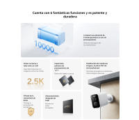 Xiaomi Outdoor Camera BW500 Blanco, La batería con duración de 6 meses, Visión nocturna a todo color en 2,5K, Impactante potencia de procesamiento de 1,2 T - details 1