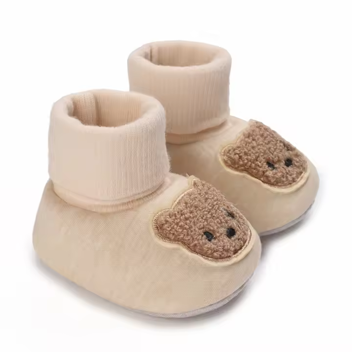Botas De Nieve Para Bebés Recién Nacidos De Algodón Antideslizantes Y Cálidas Zapatos Para Caminar Infantiles Con Peluche - 1