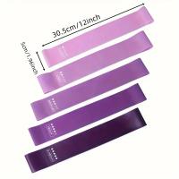 5pcs Bandas De Resistencia Elásticas Para Fitness Pilates Crossfit Ejercicio En Gimnasio Entrenamiento En Casa Yoga Deporte Bandas De Estiramiento - details 1