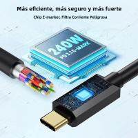 Cable De Extensión USB 5.0 Tipo-C Macho a Hembra 80Gbps Telescópico Con Multifuncionalidad Carga Rápida 240W 16K 60HZ Para Dispositivos Electrónicos - details 2