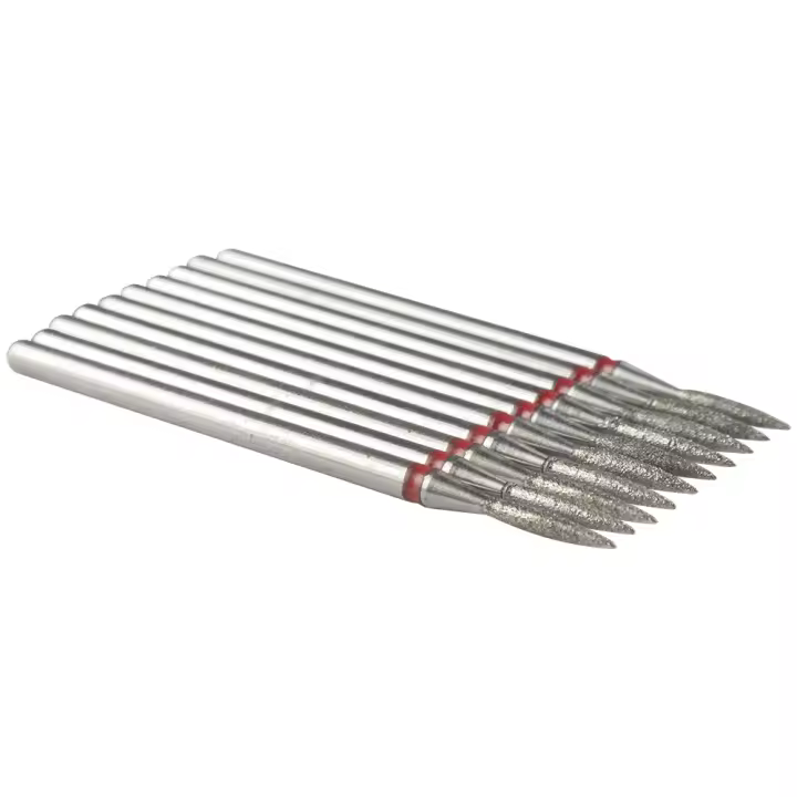 10Pcs Cuchillas De Diamante Para Manicura Y Pedicura Accesorios Para Taladro Eléctrico Herramienta De Eliminación De Gel - 1