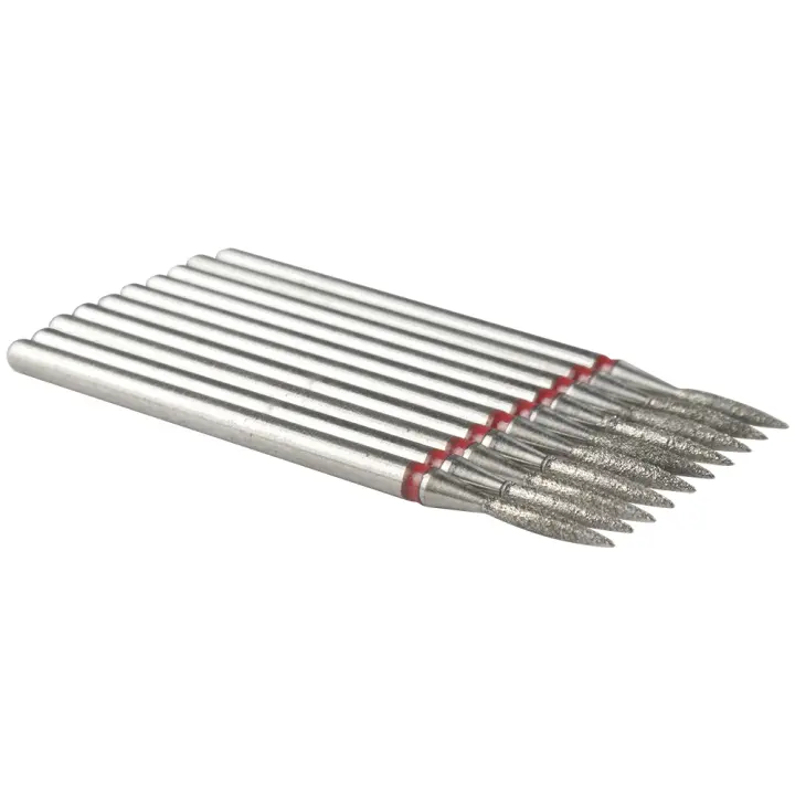 10Pcs Cuchillas De Diamante Para Manicura Y Pedicura Accesorios Para Taladro Eléctrico Herramienta De Eliminación De Gel - 1