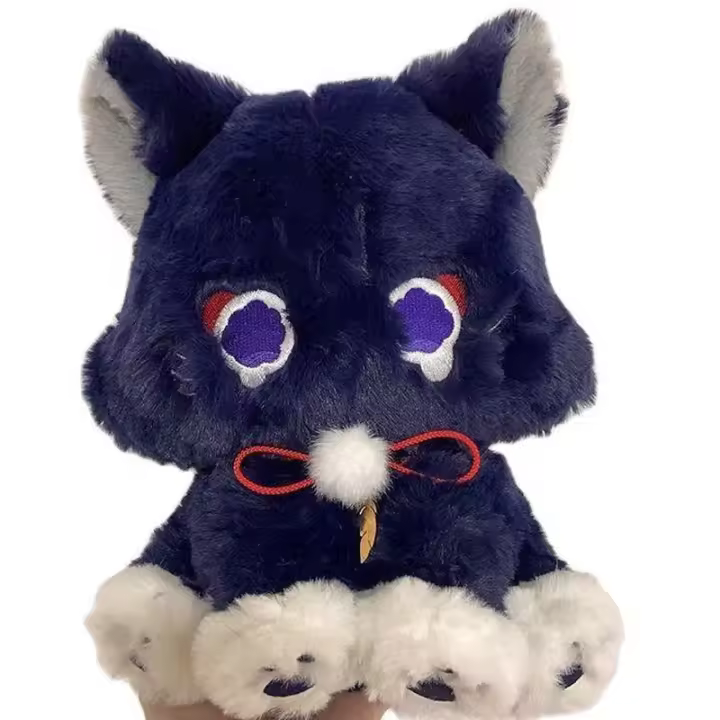 Muñeco De Peluche Gato Anime Genshin Impact Wanderer Mascota Scaramouche Juguete Para Niños Muñeco De Cosplay Regalo De Peluche Suave Para Adultos Y Niños - 1