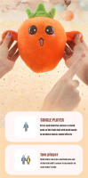 Muñeco De Peluche Creativo Con Inducción De Fruta Banana Juguete Musical Rítmico Interactivo Para Padres E Hijos Cultiva La Capacidad De Percepción Musical - details 2