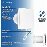 Extracteur Salle de Bain 100mm Ventilateur Minuteur Avec Capteur d'humidit et Clapet Anti Retour 95m / Extracteur d'air Silencieux / blanc - details 2