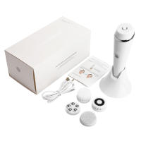 Cepillo Eléctrico De Limpieza Facial 4 En 1, Cepillo De Lavado Facial Recargable Con Rotación De Silicona Para Limpieza De Poros Y Masaje Para Eliminar Puntos Negros. Dispositivo De Belleza Ideal Para Regalar A Mujeres En El Día De La Madre. - details 6