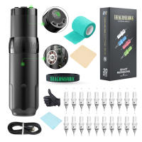 Kit De Tatuaje Dragonhawk X5 Con Motor Sin Escobillas 4.0mm Batería Inalámbrica Máquina De Tatuaje Set De 1001RL Y 1201RL - details 0