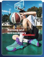Zapatos De Baloncesto De Alta Top Para Estudiantes Antideslizantes Y Resistentes Al Desgaste Con Superficie De Malla Transpirable Para Jóvenes Deportistas - details 1
