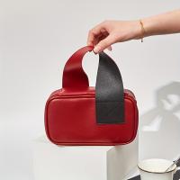 Bolsa De Maquillaje Personalizada Portátil Para Viajes Organizador De Productos De Higiene PVC Color Sólido Con Cierre De Cremallera - details 4