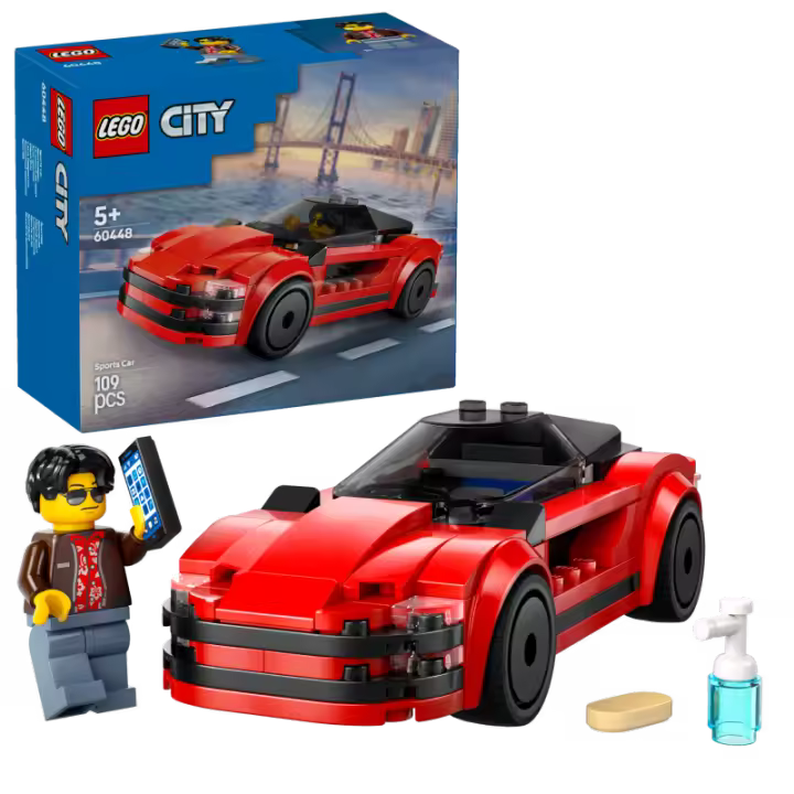 LEGO City 60448 Deportivo Rojo contiene 109 piezas - edad 5+ años 25L60448 - 1