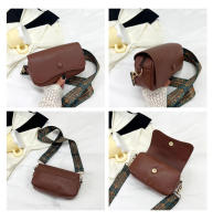 Bolso Bandolera De Cuero PU Amplio Y Cómodo Para Mujer Estilo Casual Con Correa Cruzada Hebilla De Cierre Tamaño Small Para Regalos - details 10