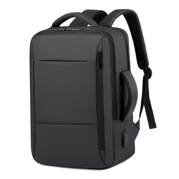 Mochila de gran capacidad para hombre, bolsa para ordenador portátil con carga USB, resistente al agua, para viaje de negocios - 1