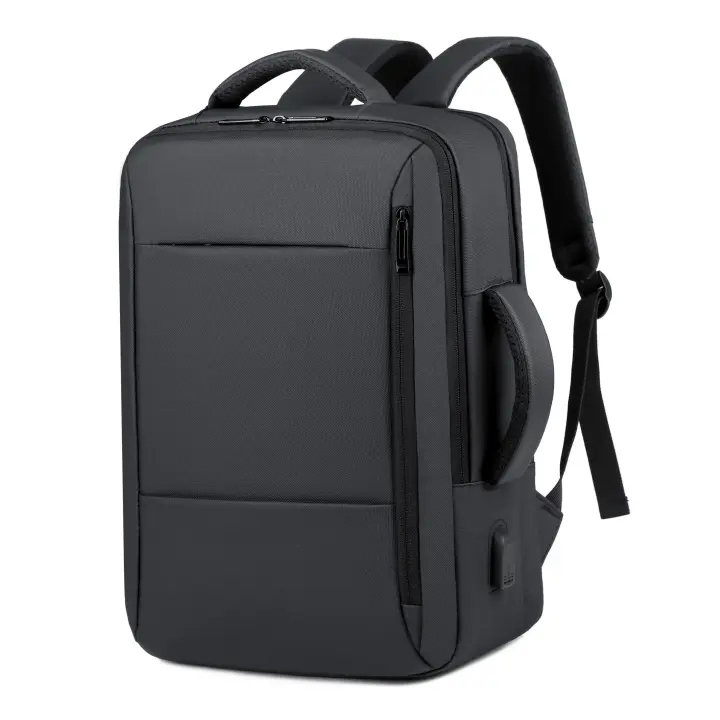 Mochila de gran capacidad para hombre, bolsa para ordenador portátil con carga USB, resistente al agua, para viaje de negocios - 1