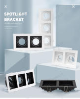 Lámpara De Punto De Luz LED Recubrimiento Blanco Negro Soporte De Bombilla GU10 Foco MR16 Ajustable Comercial Instalación En Fosa - details 0