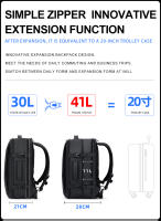 Mochila Multifuncional Fenruien Para Hombres Moda Negocios Clásica De Viaje Alta Calidad Ajuste Para Portátil De 17.3 Pulgadas - details 5