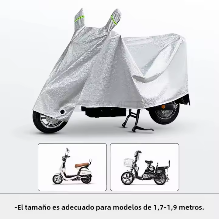 Cubierta De Motocicleta BLALION Protección Contra Lluvia Y Sol Tres Capas De Película De Aluminio Para Vehículos Eléctricos Y Bicicletas Cubierta Impermeable De Protección Para Motos De Tamaños L / XL / XXL - 1