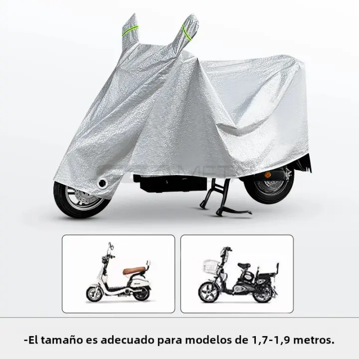 Cubierta De Motocicleta BLALION Protección Contra Lluvia Y Sol Tres Capas De Película De Aluminio Para Vehículos Eléctricos Y Bicicletas Cubierta Impermeable De Protección Para Motos De Tamaños L / XL / XXL - 1