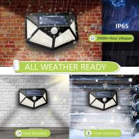 Lámpara De Pared Solar LED 100 LEDs Con Sensor De Movimiento Impermeable Para Exterior Jardín Patio Luz De Muralla Contemporánea - details 2