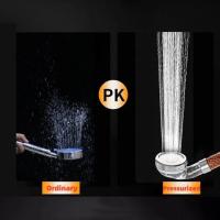 Cabezal de ducha con filtro de alta presión para Spa, terapia de agua, ahorro de agua, bola negativa de iones activados, boquilla de ducha de 3 modos, filtro de agua de baño Premium - details 1