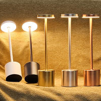 Lámpara De Mesa LED Táctil Recargable Luz Nocturna Para Escritorio Decoración De Habitación Restaurante Hotel Bar Lámpara De Lectura Sin Cable - details 1