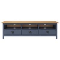 vidaXL Mueble de TV Hill madera maciza pino miel 158x40x47 cm, Mueble de Salon, Mueble TV, Mueble TV salon, Mesa de TV, Mueble tele - details 2