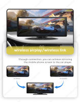 Reproductor Multimedia Universal Para Coche Con Pantalla Táctil De 10.26/6.86 Pulgadas CarPlay Sin Cables Y Android AUTO Navegación GPS WiFi DSP - details 10