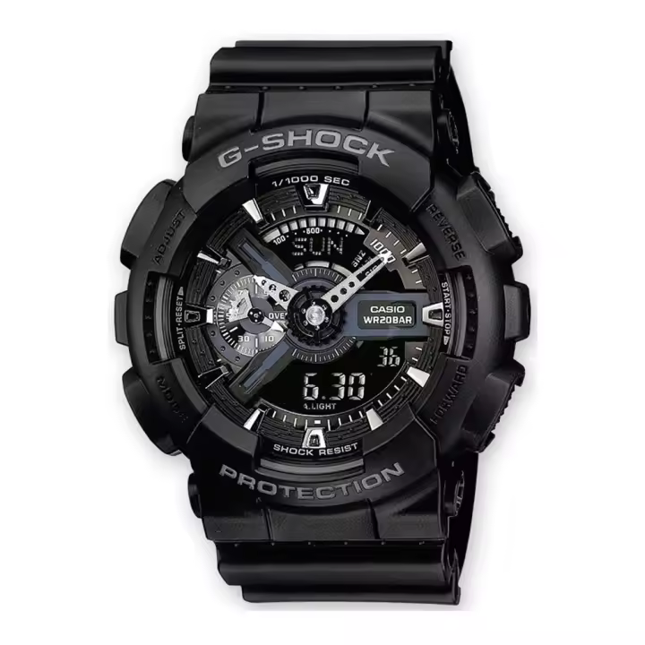 Reloj Casio GA-110-1BER Resina correa color: Negro Dial Negro Analógico - Digital Hombre - 1