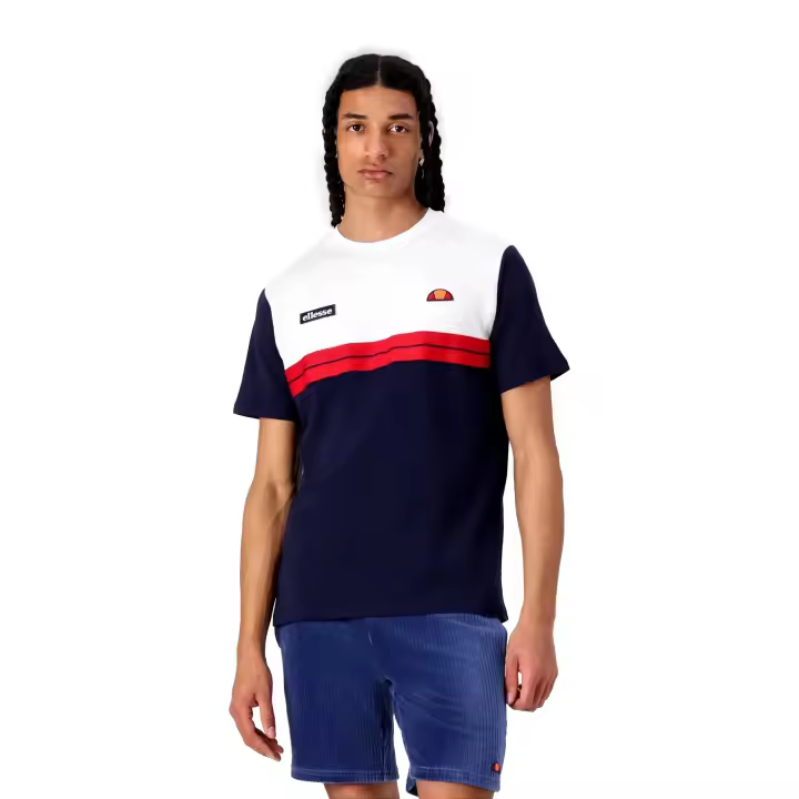 Camiseta Ellesse Blanca/Marino Macchio Tee - 1