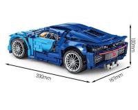 Bloques De Construcción Técnicas Bugatti Y Lamborghini Modelo De Carrera Hipercar Juguetes De Vehículos Para Niños Regalos Para Niños - details 3