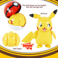 Figura De Anime Pokémon Pikachu Y Poké Ball Dual Morfología Muñeco De Snorlax Modelo De Pelota Para Niños Juguetes De Coleccionista - details 7