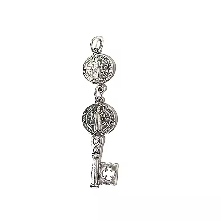 colgante San Benito fabricado en plata de primera ley-40ycuatrojoyeria - 1