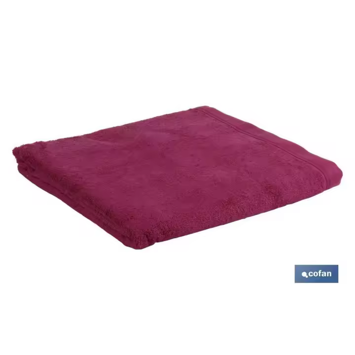 COFAN - Toalla de tocador | Modelo Mar Rojo | Color Púrpura | 100 % Algodón | Gramaje 580 g/m² | Medidas 30 x 50 cm - 1