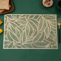 Juego De 2/4 Tapetes Para Mesa Rectangular Dorada Tapete De PVC Limpieza Fácil Moderno Para Comedor Decoración Del Hogar - details 6