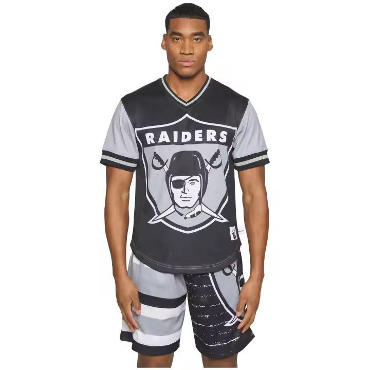 Camiseta de Manga Corta Mitchell & Ness Oakland Raiders para unisex en color multicolor - 1