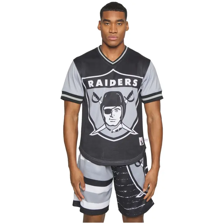Camiseta de Manga Corta Mitchell & Ness Oakland Raiders para unisex en color multicolor - 1